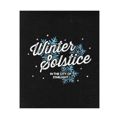 Winter Solstice Poster - Black