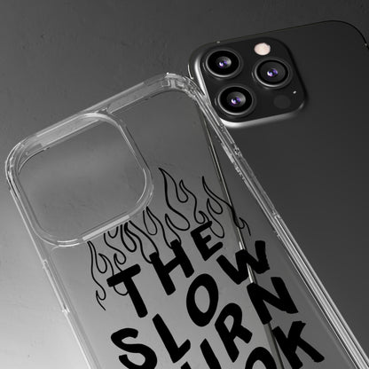 Slow Burn Book Club Clear Cell Phone Case - Black