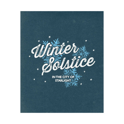 Winter Solstice Poster - Blue