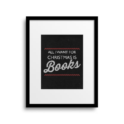 All I want for Christmas is Books Poster