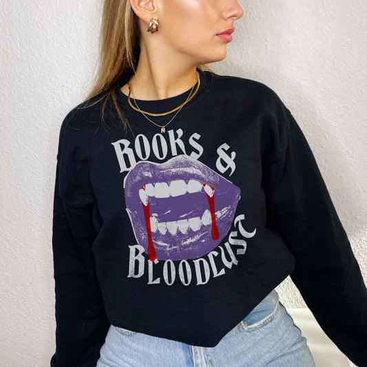 Books & Bloodlust Crewneck