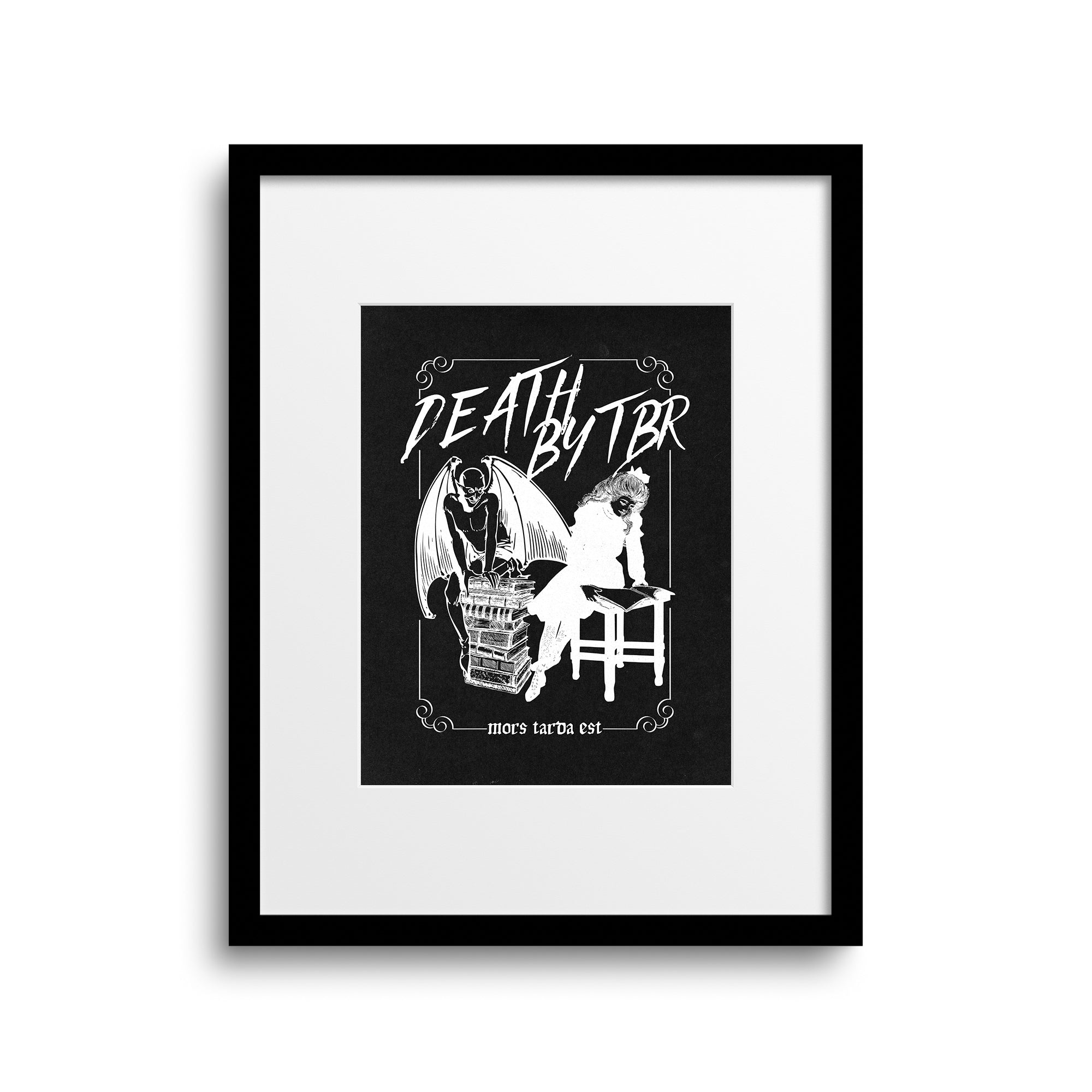 Death by TBR Art Print