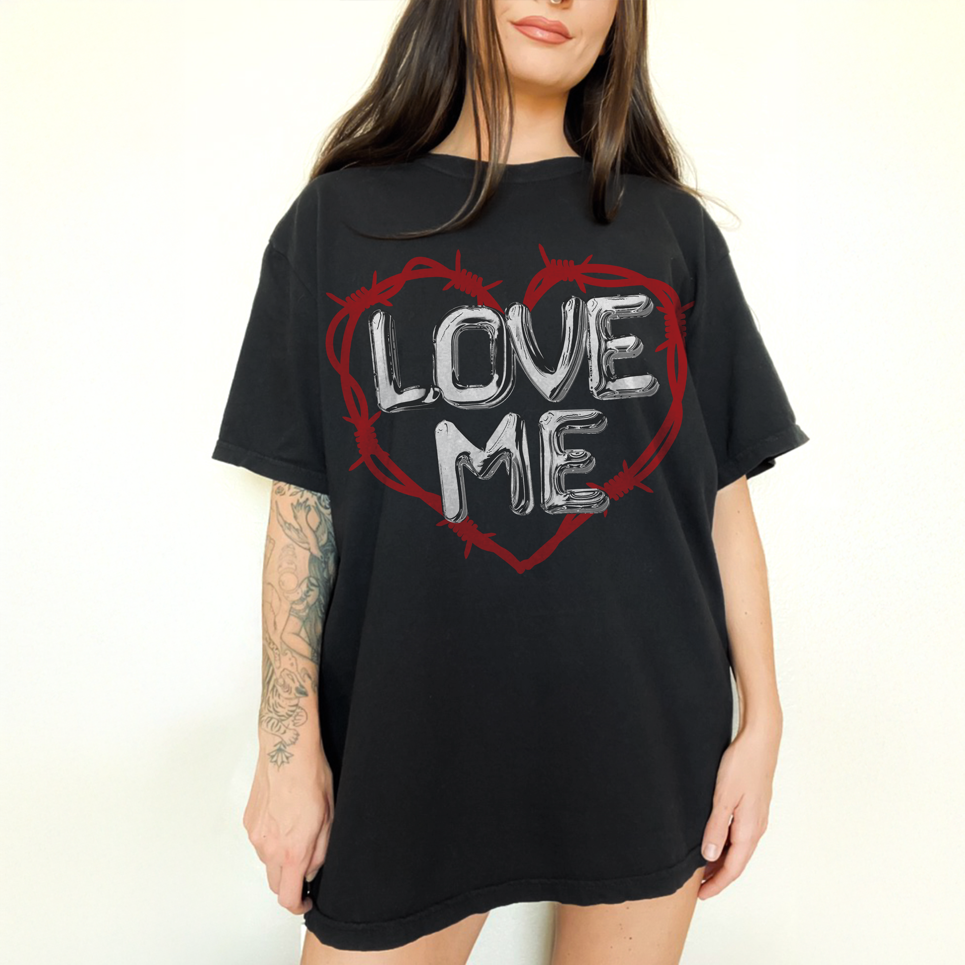 Love Me Barbed Wire Tee