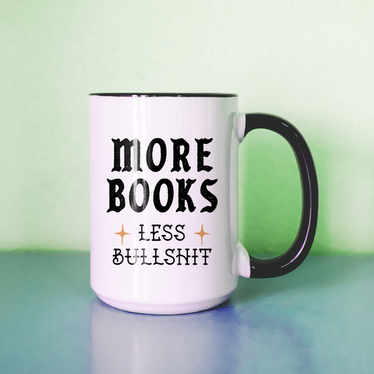 More Books Less Bullshit Mug
