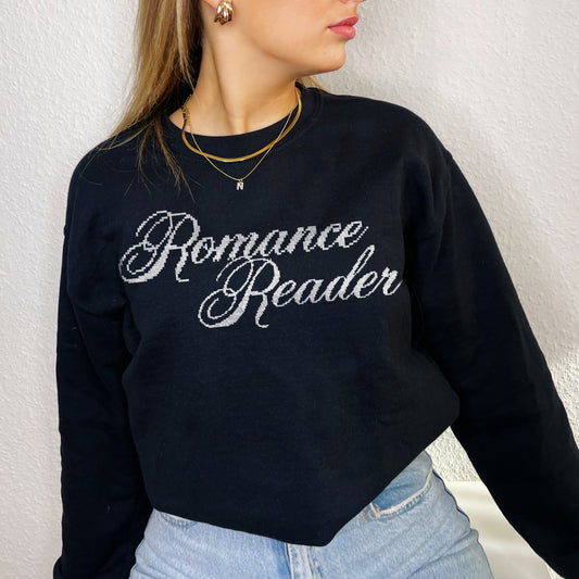 Romance Reader Pixel Crewneck
