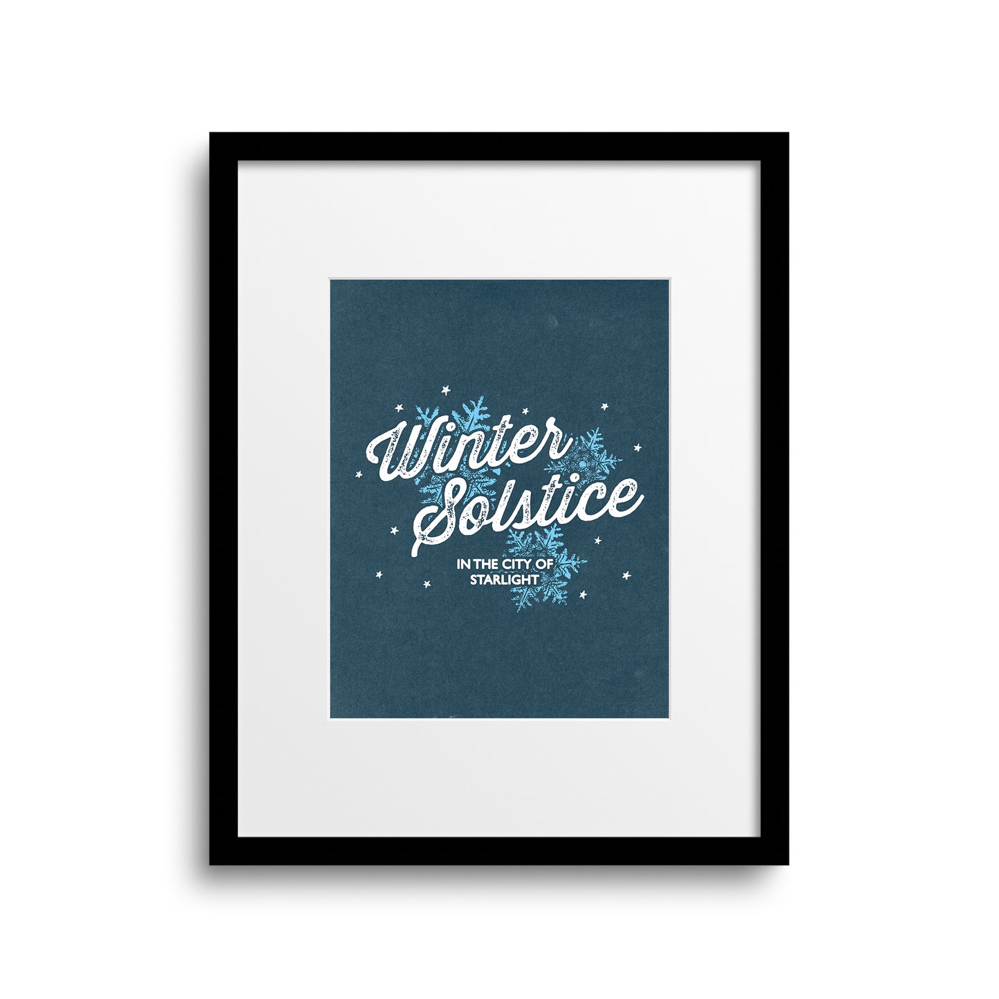 Winter Solstice Poster - Blue